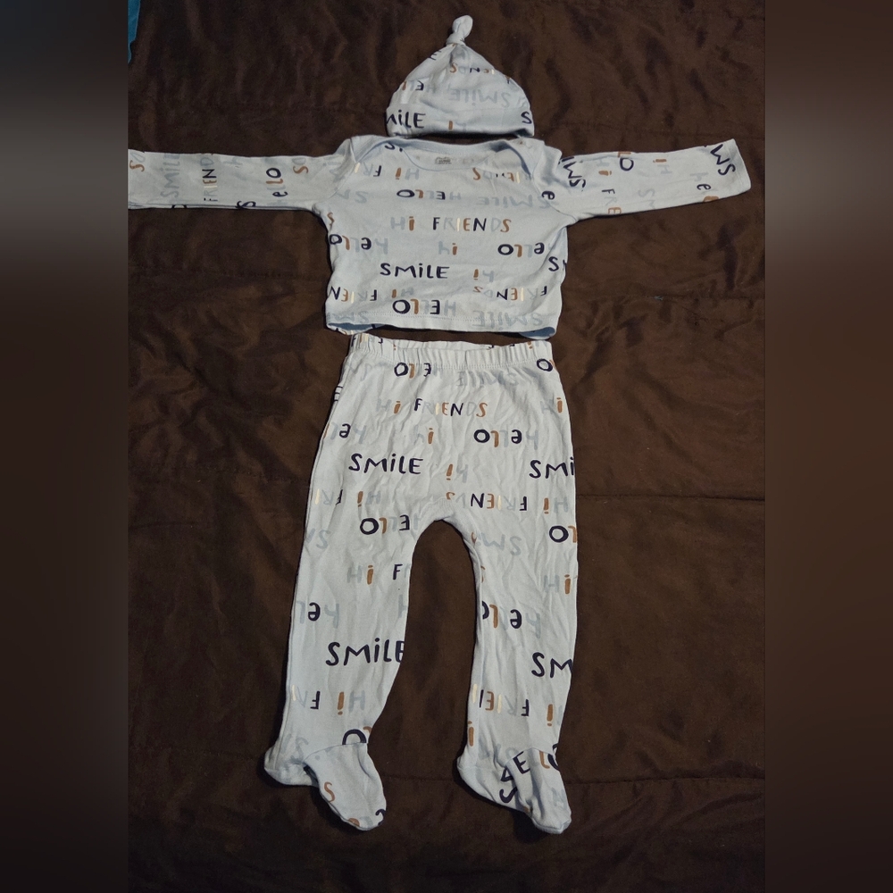 Gerber Light Blue Baby Outfit